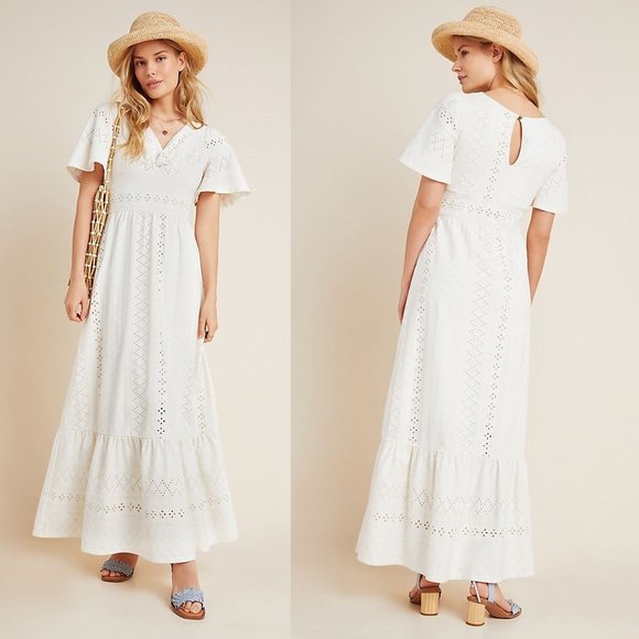 Anthropologie Dresses & Skirts - Anthropologie Rochelle Eyelet Maxi Dress